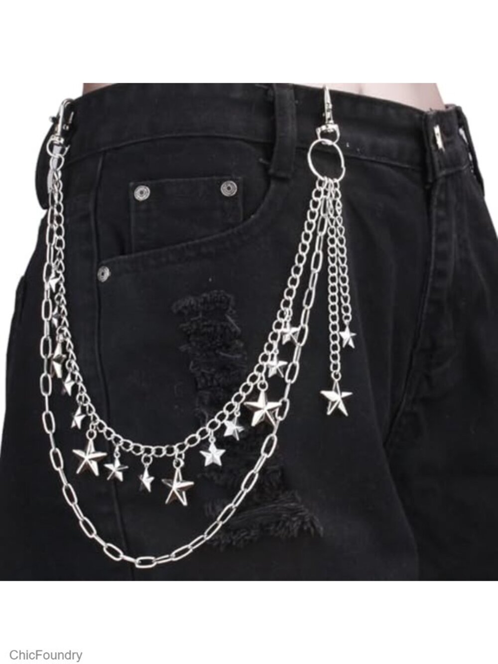 Pant Chain for Men Women - Gothic Punk Trouser Chain with Lobster Clasp,